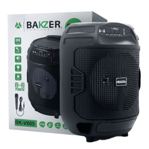 Corneta Bakzer BK-V605 | 500W | 6.5 Pulgadas | Bluetooth