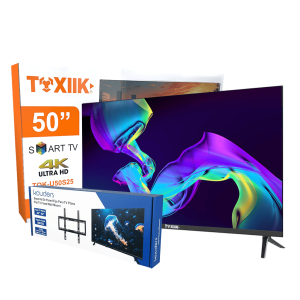 Televisor Toxiik 50" Smart TV 4K Ultra HD | Modelo TOK-U50S25 | Incluye Soporte de Pared Kouders
