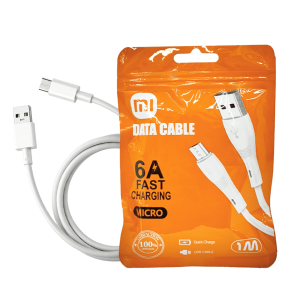 Cable Xiaomi Micro USB | 6A Fast Charging | 1 Metro | Transferencia de Datos de Alta Velocidad