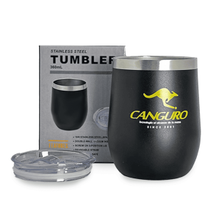Vaso Térmico de Acero Inoxidable Canguro - 360ml / 12oz