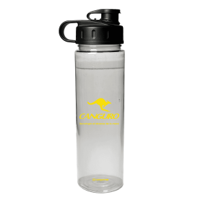 Termo Canguro de 700ml | Cuerpo Transparente Tono Humo | Tapa Macro con Agarre Ergonómico | Botella Deportiva Reutilizable | Libre de BPA