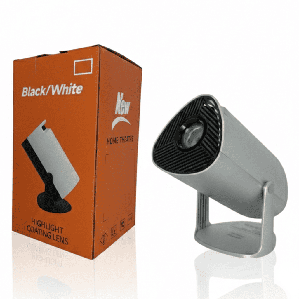 Mini Proyector Silver Home Theatre - Lente de Alta Definición y Diseño Ajustable