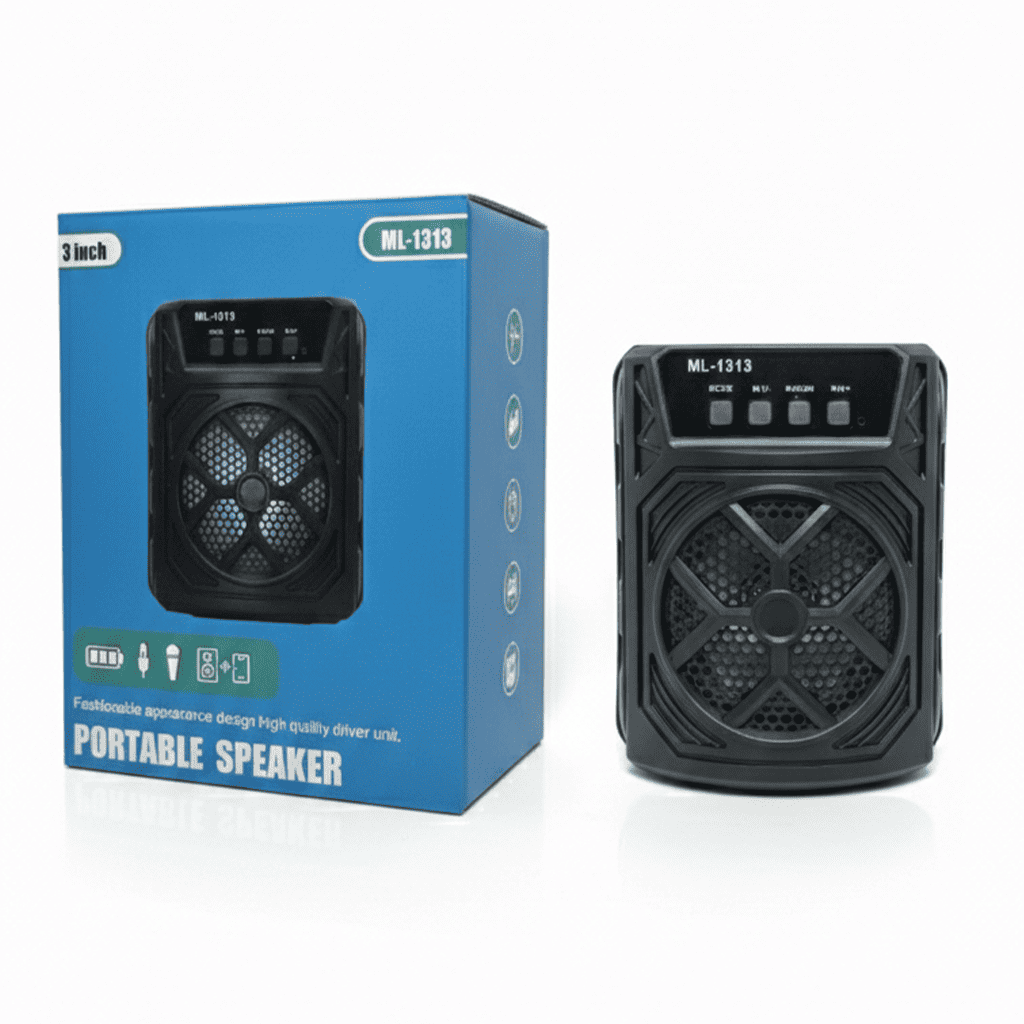 Corneta Inalámbrica Speaker ML-1313 de 3" - Compacta & Resistente