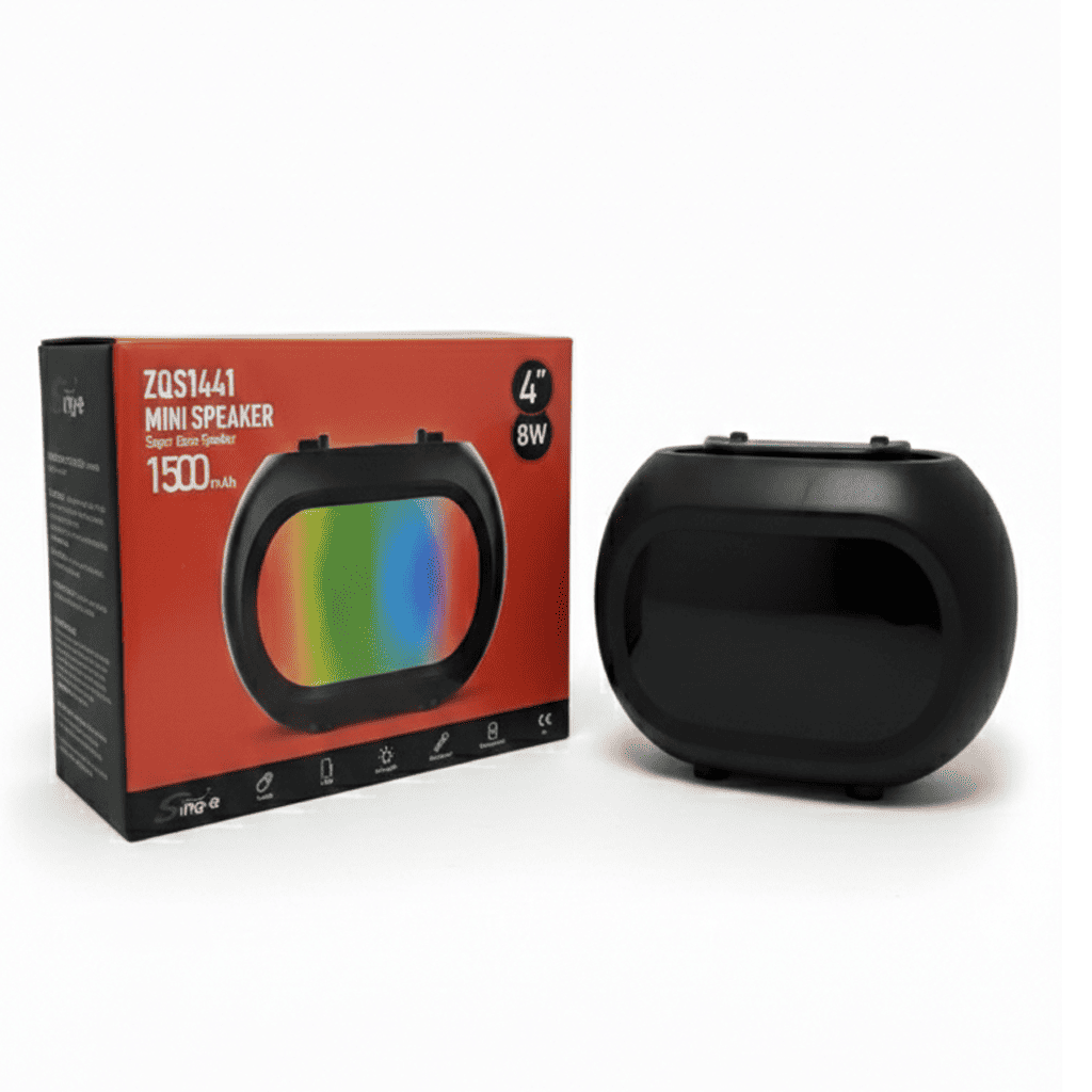 Corneta Inalámbrica SING-E ZQS1441 de 4" - Mini Speaker con LED RGB Dinámico