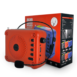 Corneta Inalámbrica ZQS-301B 3" - Altavoz Portátil con Micrófono de Diadema