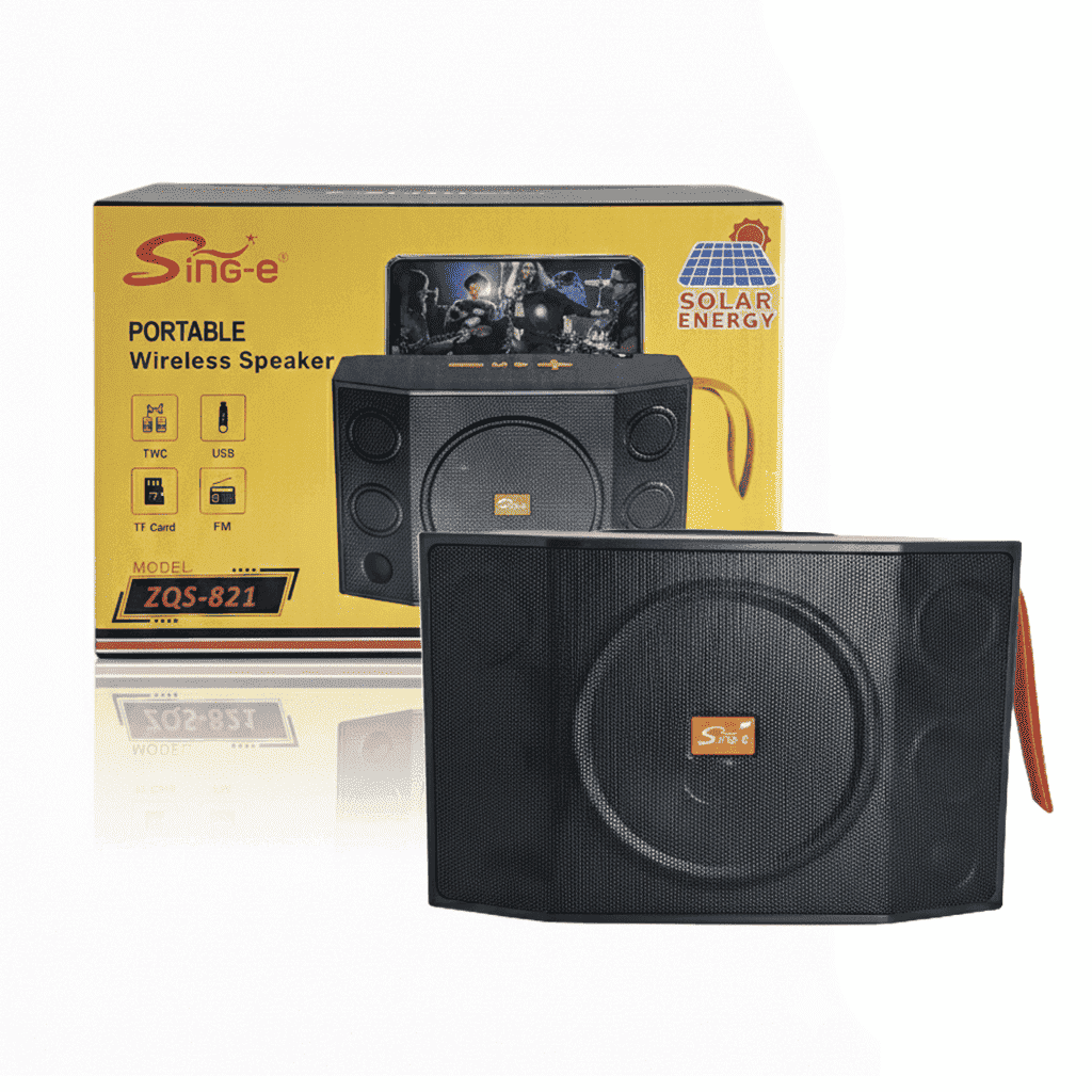 Corneta Inalámbrica SING-E ZQS-821 - 20W con Panel Solar & Power Bank