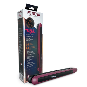 Plancha Profesional Pronova PRO-7750 Triple Infusión – Keratina, Argán y Macadamia con Placas Extralargas