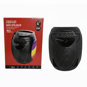 Corneta Inalámbrica ZQS-1451 de 4" - Mini Speaker con Iluminación LED RGB