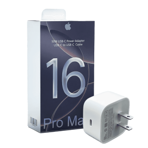 Cargador Apple 50W USB-C Power Adapter | Kit con Cable USB-C a USB-C | Para iPhone 16 Pro Max | Carga Ultra Rápida