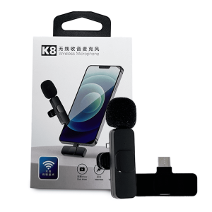 Micrófono Wireless K8 Dual (Tipo C + Lightning)