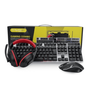 Set Gaming T-WOLF 4 en 1 TF-240 (Teclado + Mouse + Audífonos + Mousepad)