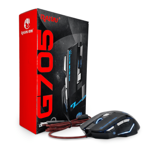 Mouse Gaming Raiku G705 Luminous (Ergonomic Wired)