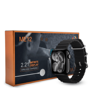 Smartwatch M12 Ultra 3 | Pantalla Infinita de 2.21" | HD IPG AMOLED | Carga Inalámbrica y 2 Correas Intercambiables