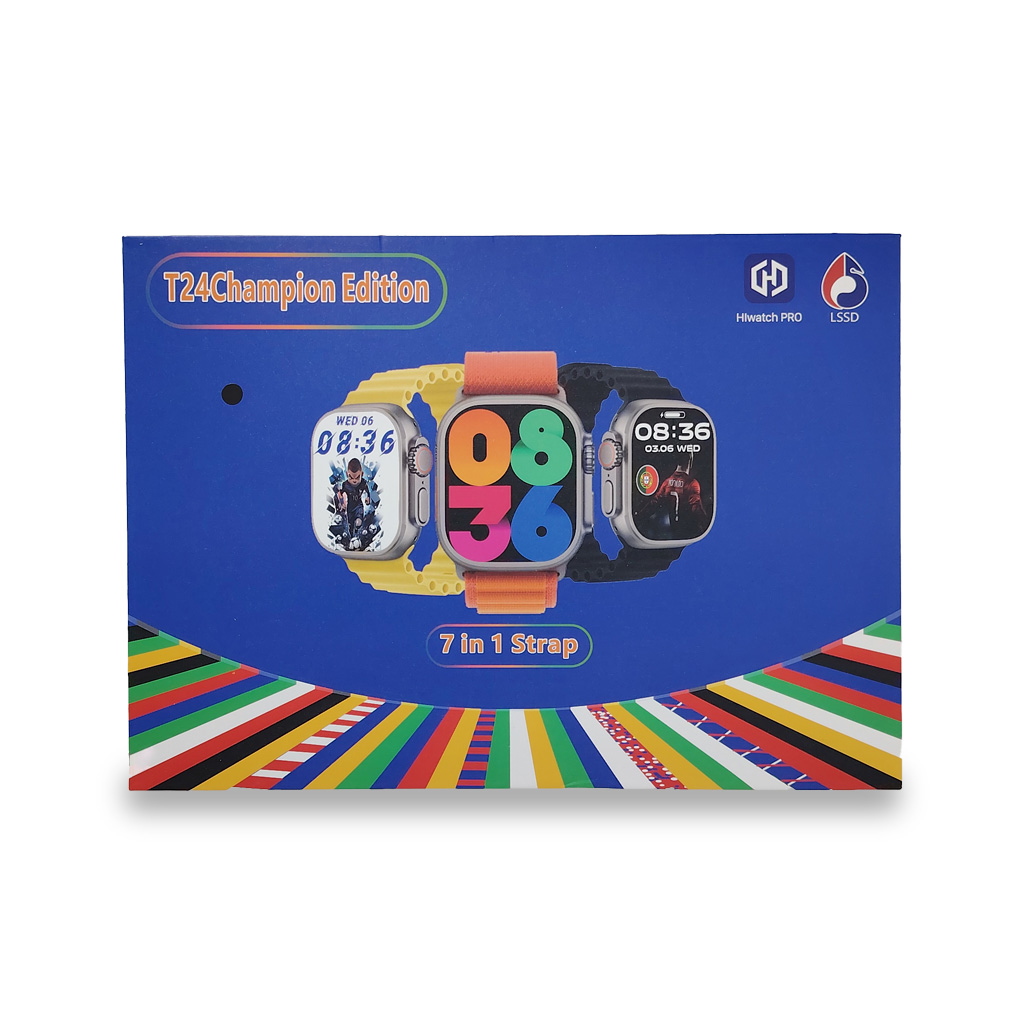 Smartwatch T24 Champion Edition | Hiwatch PRO | Combo 7 en 1 Strap - Imagen 2