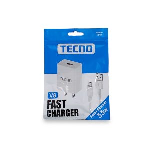 Cargador de Pared Tecno Fast Charger 371 Pro - 18W High-Speed, USB-A a Micro-USB (V8)