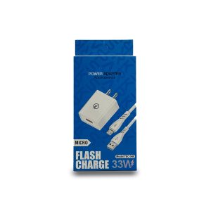 Cargador Rápido Tecno TEC-548 33W Flash Charge + Cable Micro USB