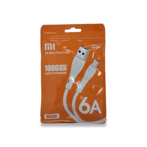 Cable de Datos y Carga Xiaomi Serie Quick Charging Modelo M2626 USB-A a Micro USB 6A - Longitud de 1 Metro.
