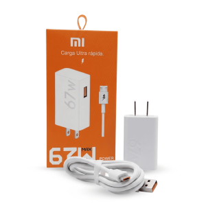 Cargador de Pared Xiaomi Serie Ultra Rápida Modelo M6705 67W USB-A a Micro-USB