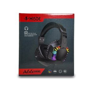 Audífonos Gamer Misde A66 Led Rgb Diadema Con Micrófono