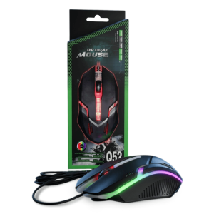Mouse Gamer Óptico RGB Q52 - Alámbrico USB con Diseño Ergonómico y Luces LED