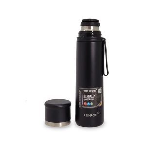 Termo Tempo Eternity | 17oz (500ml) | Botella de Acero Inoxidable para Café | Aislamiento al Vacío con Tapa-Taza Integrada