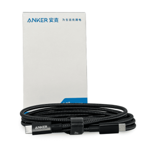 Cable Anker USB-C a USB-C 100W (1.8 Metros) Modelo A8757611 - Carga Súper Rápida y Trenzado Reforzado