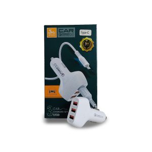 Cargador para Carro 5G Epoch LDO-333 | Triple Puerto USB + Cable Tipo-C