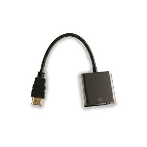 Adaptador Convertidor HDMI a VGA (Macho a Hembra) con Soporte 1080p Full HD