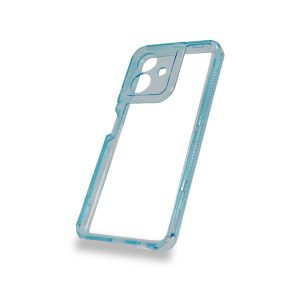 Forro Protector 360 Honor Play 10 | Transparente con Borde de Color | Estructura de Tres Capas Antigolpes