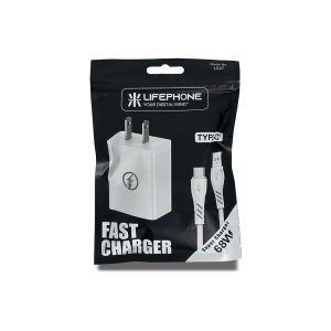 Cargador Ultra Rápido LifePhone L537 68W USB-A a Tipo-C