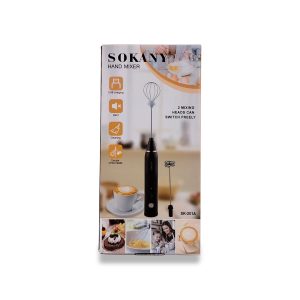 Batidora de Mano Recargable Sokany SK-201A | 2 Cabezales Intercambiables USB