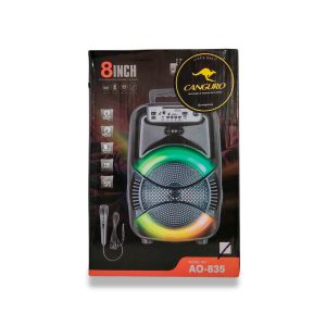 Corneta Inalámbrica Canguro AO-835 - 8 Pulgadas, 3000W P.M.P.O.