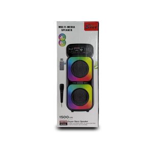 Corneta Karaoke Bluetooth Sing-e Zqs4270m Micrófono Doble 4"