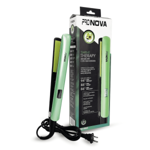 Plancha Profesional Pro Nova PRO-9960 | Shine Therapy Aguacate & Macadamia | Placas de Cerámica de 1.75"
