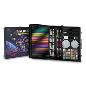 Set de Arte Profesional 145 Piezas KBX-145-3 - Maletín de Aluminio