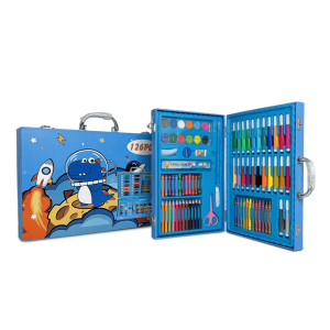 Set de Arte Infantil 126 Piezas KBX-126 - Kit Creativo con Maletín de Almacenamiento Rápido