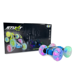 Carro a Control Remoto Stunt Car de Doble Cara Mod. 3300 - Acrobático 360° con Luces LED