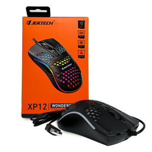 Mouse Gaming Jertech XP12 Wonder - Diseño de Panal Ultra Ligero con Iluminación RGB