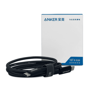 Cable Anker USB-C a USB-C 240W (1 Metro) Modelo A8756611 - Carga Ultra-Evolucionada y Diseño Trenzado Blindado