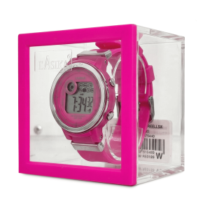 Reloj Sport Digital para Dama Lasika W-F153 - Diseño Deportivo Rosa y Blanco con Resistencia al Agua