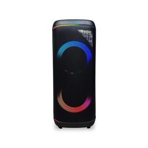 Corneta Inalámbrica Bakzer BK-G870 - Doble 8", 1400W con Bajos Reforzados y Panel de Luces RGB 360°