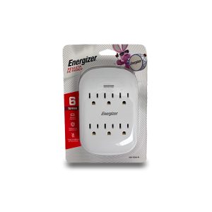 Protector de Voltaje y Regleta de Pared Energizer | 6 Tomas | Modelo YB-106-P