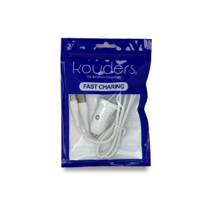 Cargador para Carro Kouders Micro | Kit de Carga Rápida con Cable Micro USB | Diseño Compacto "Ahorrador"