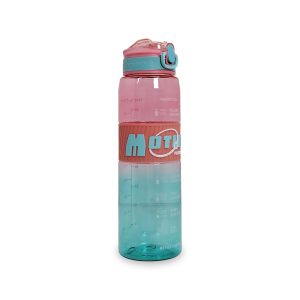 Termo Deportivo "Peak Endurance" | 1 Litro (1000 ml) | Escala Motivacional y Tapa de Seguridad | Acabado Negro/Naranja