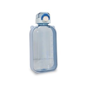 Termo Deportivo "Active Sport" | 750 ml | Tapa de Seguridad con Bloqueo y Correa | Acabado Gris Humo