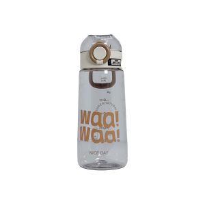 Termo de Agua "Nice Day" | 650 ml | Diseño Traslúcido con Escala Medidora y Asa de Transporte