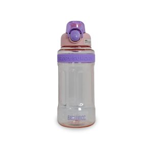 Termo Motivacional "Happy Sunday" | 1 Litro (1000 ml) | Tapa con Bloqueo de Seguridad y Banda de Agarre | Diseño Traslúcido