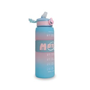 Termo Deportivo Ergonómico | 800 ml | Acabado Mate Antideslizante con Tapa de Seguridad