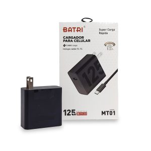 Cargador de Pared Batri Serie Super Carga Rápida Modelo MT01 125W USB-C