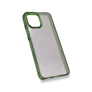 Case de Goma Crystal Clear con Bisel Electrolizado | Protección Flexible | Compatible con Redmi A1 / Redmi A2